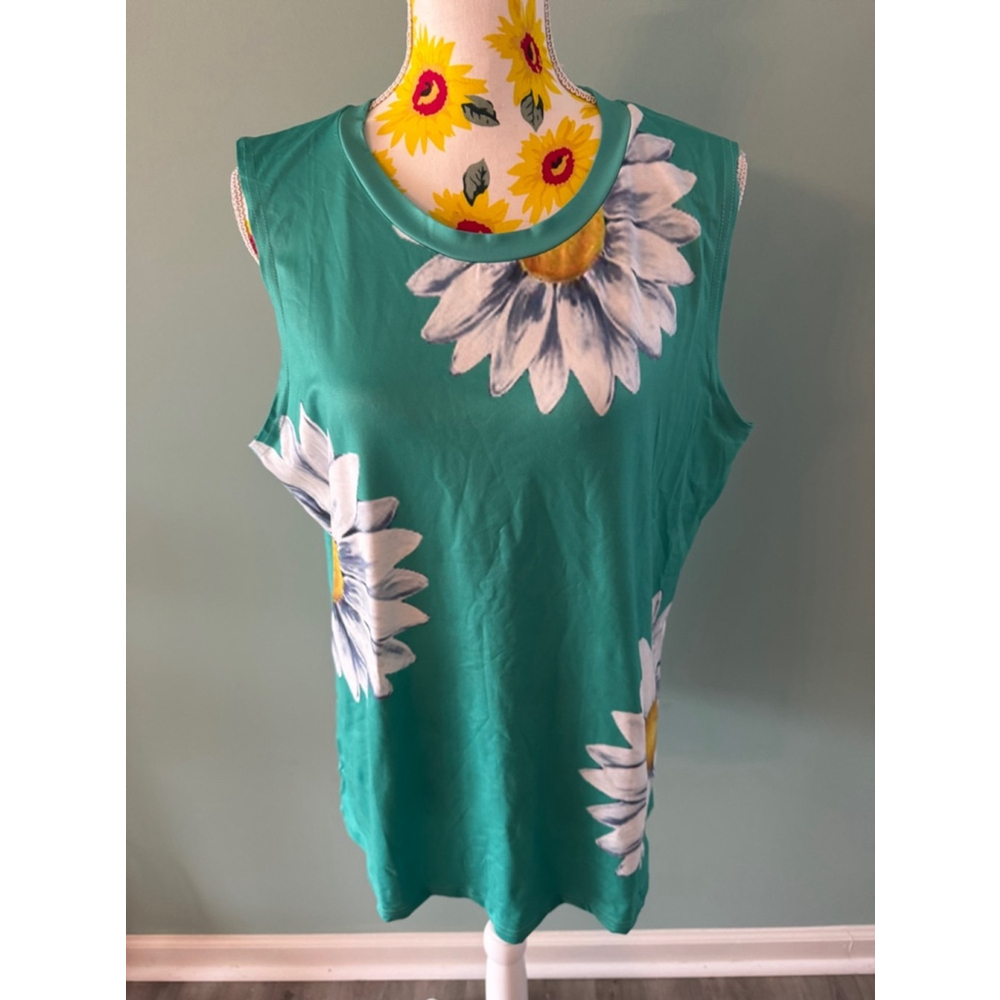 Women's Unbranded Tank Top, L, Green